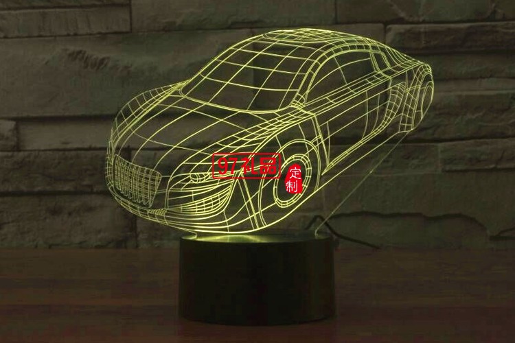 汽車3D燈 LED小夜燈 可定制LOGO定制產(chǎn)品造型