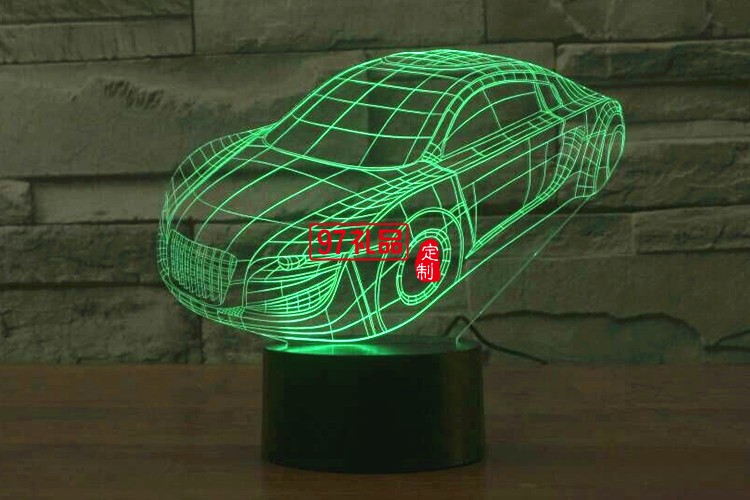 汽車3D燈 LED小夜燈 可定制LOGO定制產(chǎn)品造型