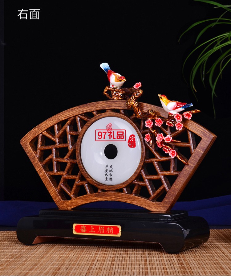 中國(guó)風(fēng)古典玉石桌面屏風(fēng)擺件紀(jì)念品定制禮品