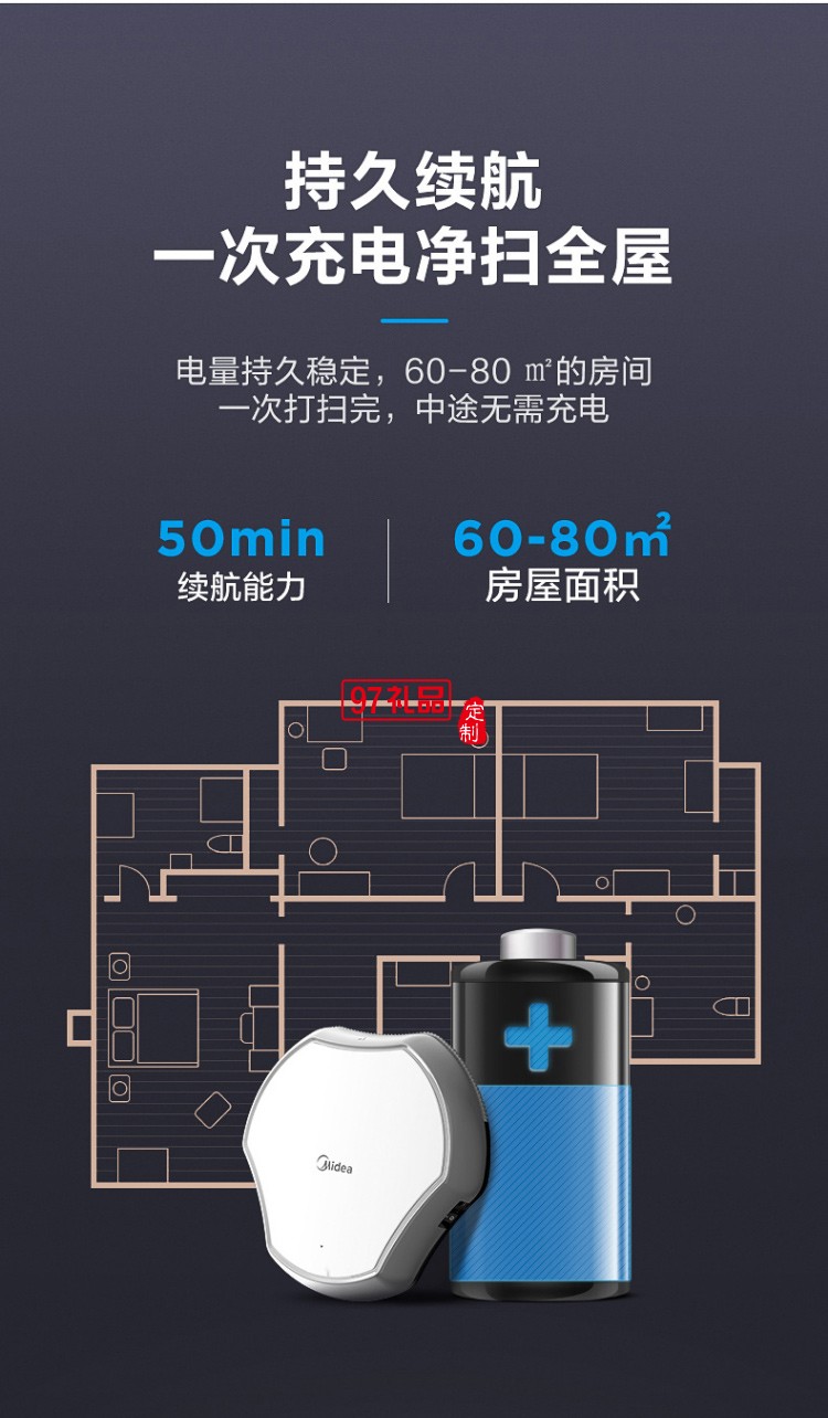 美的 Midea 掃地機(jī)器人 Ti02 真空擦地機(jī)