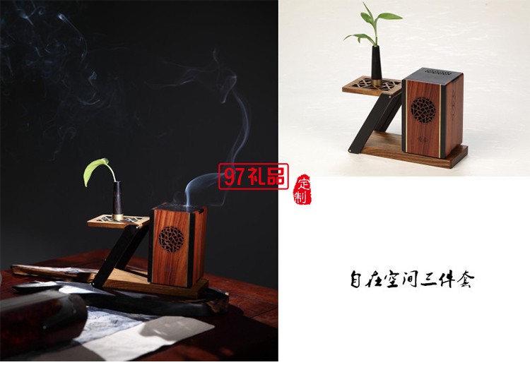 冰泉音響凌云花器云上花架套裝擺件高端定制禮品