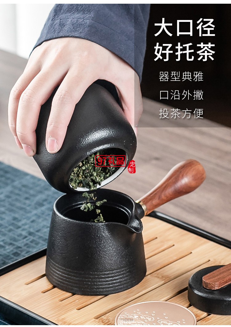 黑陶茶壺酒店功夫茶具家用茶杯日式便攜簡約旅行泡茶壺套裝