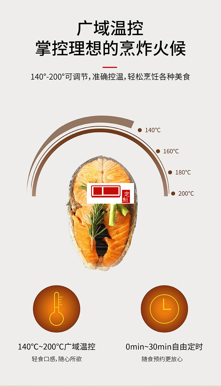 空氣炸鍋新款烤箱大容量智能無油小多功能全自動電一體機(jī)定制公司廣告禮品