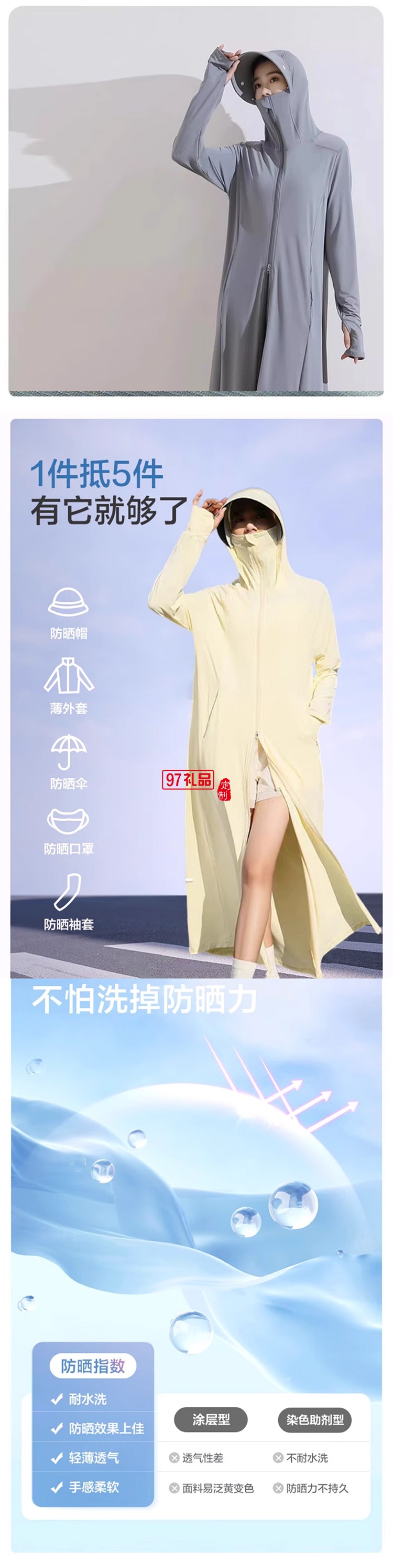 冰薄原紗長(zhǎng)款防曬服（全身款）