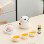 月滿桂香時(shí)，把團(tuán)圓揉進(jìn)晚風(fēng)里，熊貓茶具套組